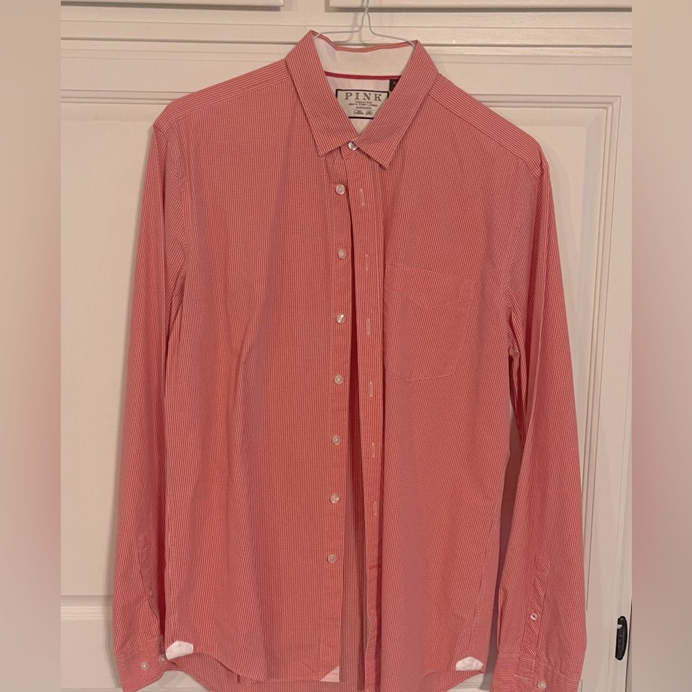 Men’s XL Thomas Pink Button Down